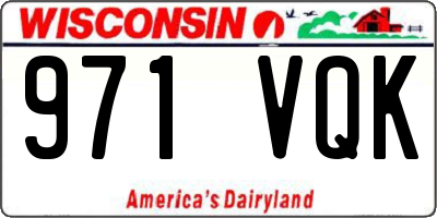 WI license plate 971VQK