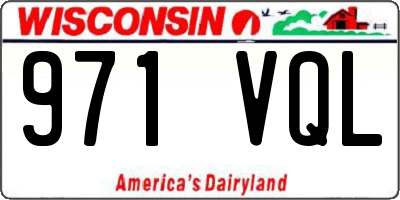 WI license plate 971VQL