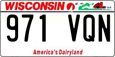 WI license plate 971VQN
