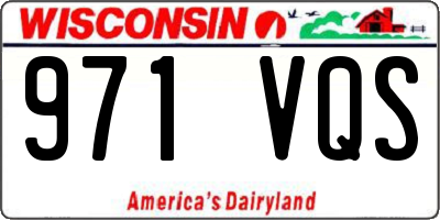 WI license plate 971VQS