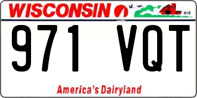 WI license plate 971VQT