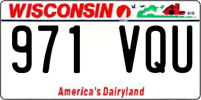WI license plate 971VQU