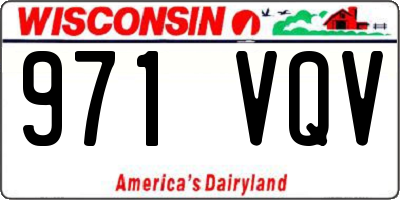 WI license plate 971VQV