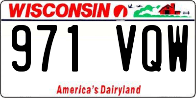 WI license plate 971VQW