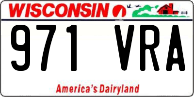 WI license plate 971VRA