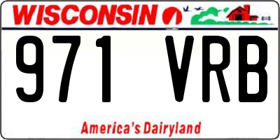 WI license plate 971VRB