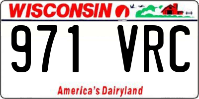WI license plate 971VRC