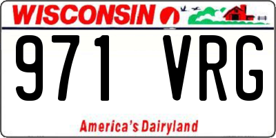 WI license plate 971VRG