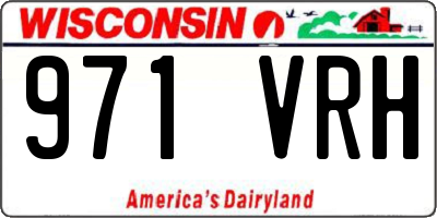 WI license plate 971VRH