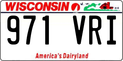 WI license plate 971VRI