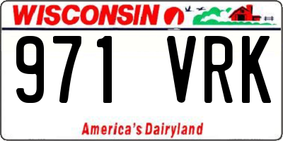 WI license plate 971VRK