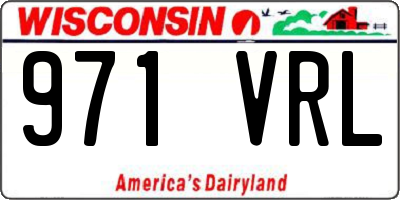WI license plate 971VRL