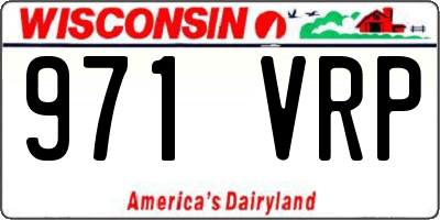 WI license plate 971VRP