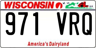 WI license plate 971VRQ