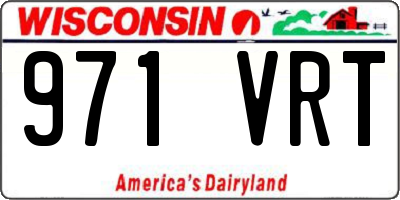 WI license plate 971VRT