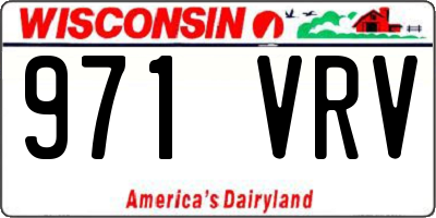 WI license plate 971VRV