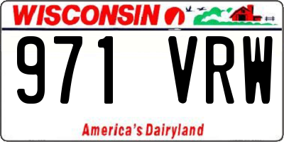 WI license plate 971VRW