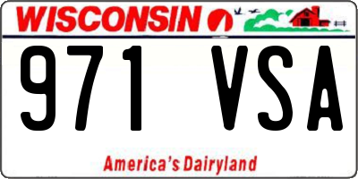 WI license plate 971VSA