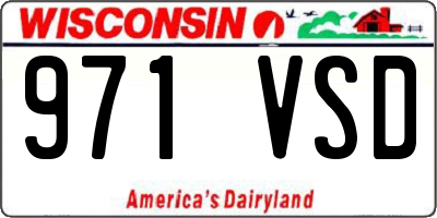 WI license plate 971VSD