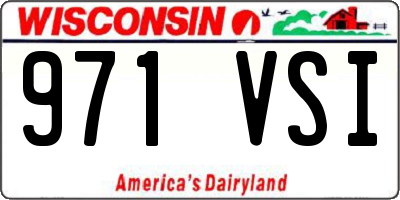 WI license plate 971VSI