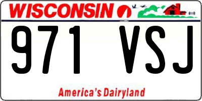 WI license plate 971VSJ