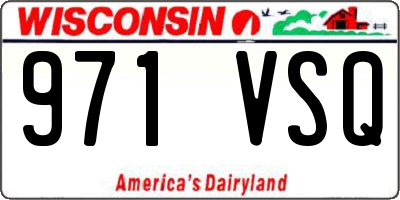 WI license plate 971VSQ