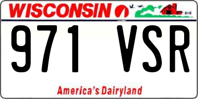 WI license plate 971VSR