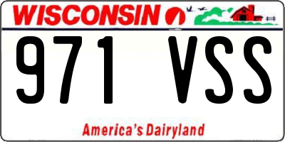 WI license plate 971VSS