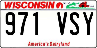 WI license plate 971VSY