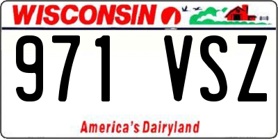 WI license plate 971VSZ