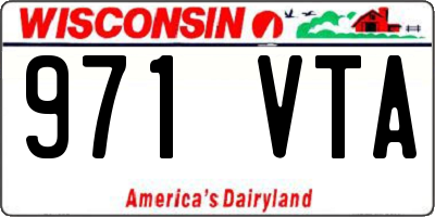 WI license plate 971VTA
