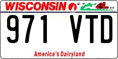 WI license plate 971VTD