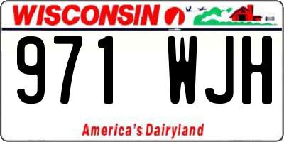 WI license plate 971WJH