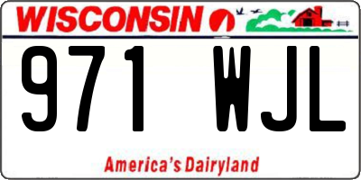 WI license plate 971WJL