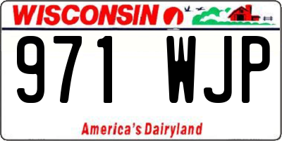 WI license plate 971WJP