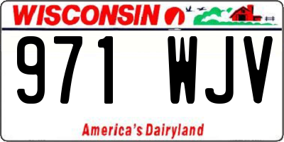 WI license plate 971WJV