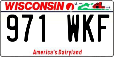 WI license plate 971WKF