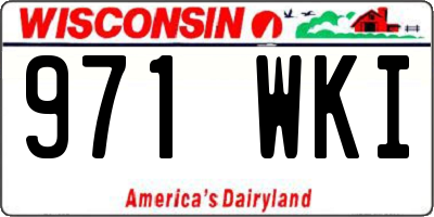 WI license plate 971WKI