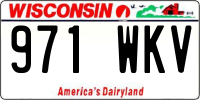 WI license plate 971WKV