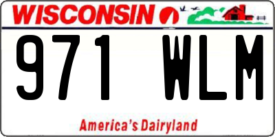 WI license plate 971WLM