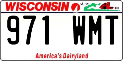 WI license plate 971WMT