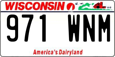 WI license plate 971WNM