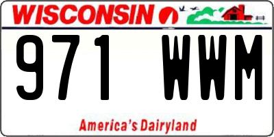 WI license plate 971WWM