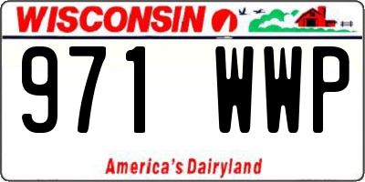 WI license plate 971WWP