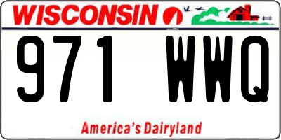 WI license plate 971WWQ