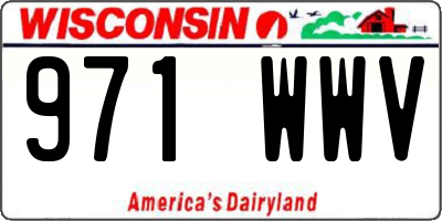 WI license plate 971WWV