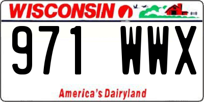 WI license plate 971WWX
