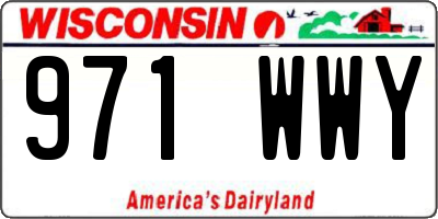 WI license plate 971WWY
