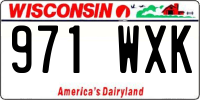 WI license plate 971WXK