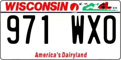 WI license plate 971WXO